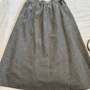 Vintage Elegant Gray Women's Skirt